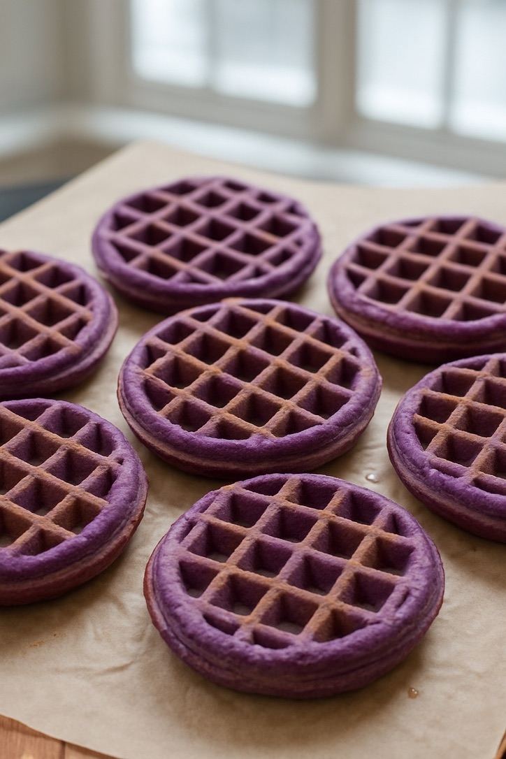 Purple Power Waffles