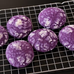 Purple Power Crinkle Cookies